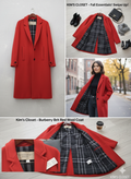 Burberry Genuine Wool Long Overcoat — Size 12 Women's | Authenticated Luxury Resale