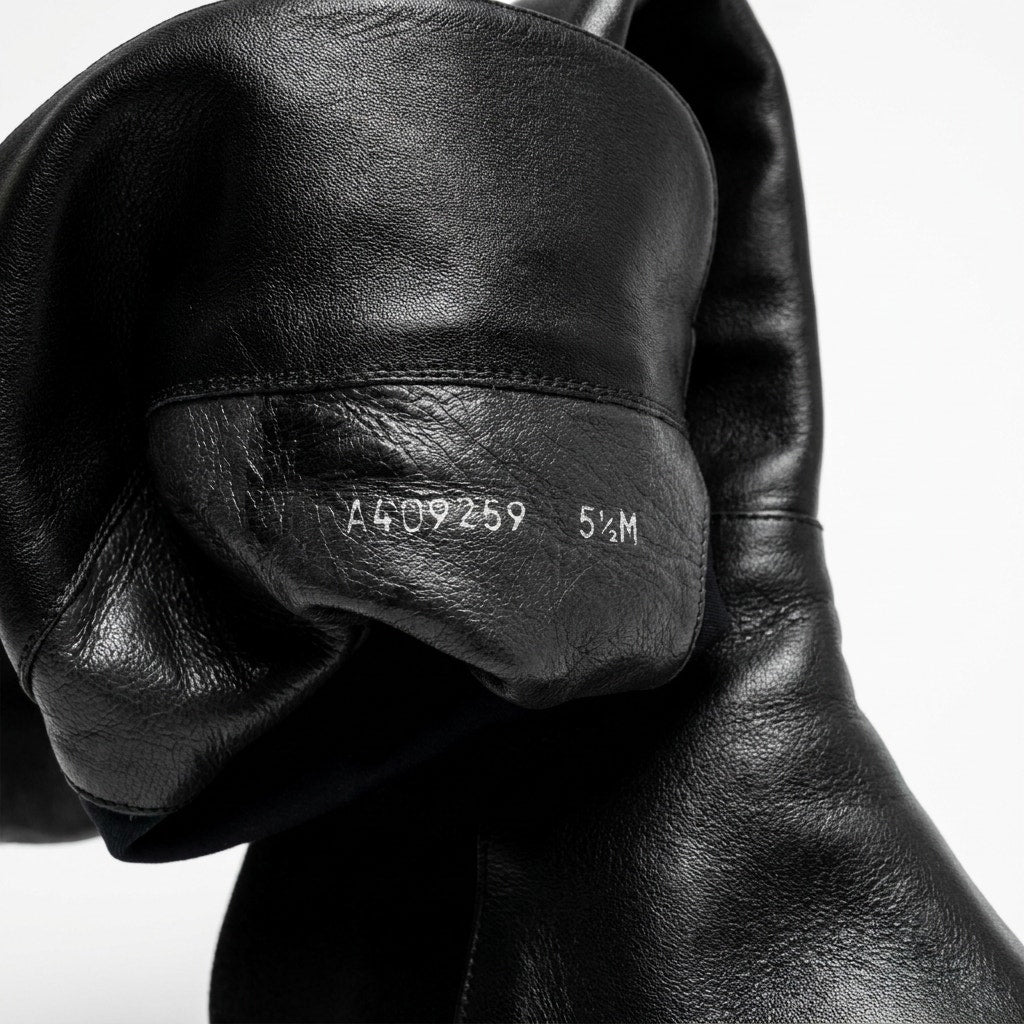 Stuart Weitzman Black Leather & Suede Over-the-Knee/Knee-High Boots - Size 5.5M - Style A409259