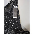 Zara x Stefano Pilati NWT Black White Polka Dot Sheer Halter Maxi Dress L