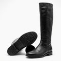 Stuart Weitzman Black Leather & Suede Over-the-Knee/Knee-High Boots - Size 5.5M - Style A409259