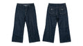 Classic Dark Wash Wide-Leg Trouser Jeans