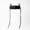 Zara Black Chunky Ribbed Knit Wrap Belt