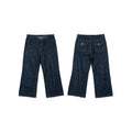 Kennar Sport Dark Wash Wide-Leg Trouser Jeans Size L