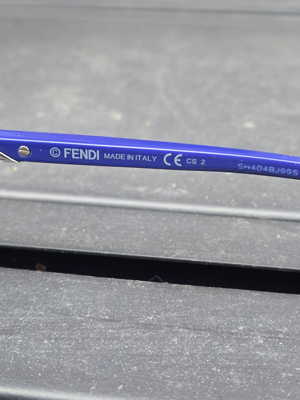 Fendi Purple & Cobalt Blue Round Sunglasses
