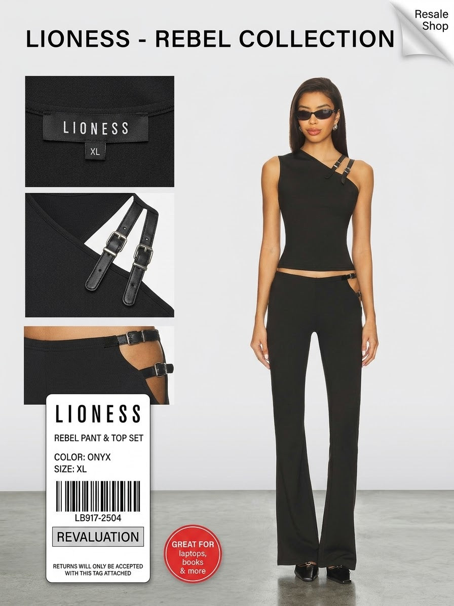 Lioness "Rebel" Pant & Top Set – Onyx (Size XL)