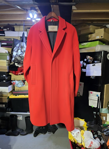 Burberry Genuine Wool Long Overcoat — Size 12 Women's | Authenticated Luxury Resale