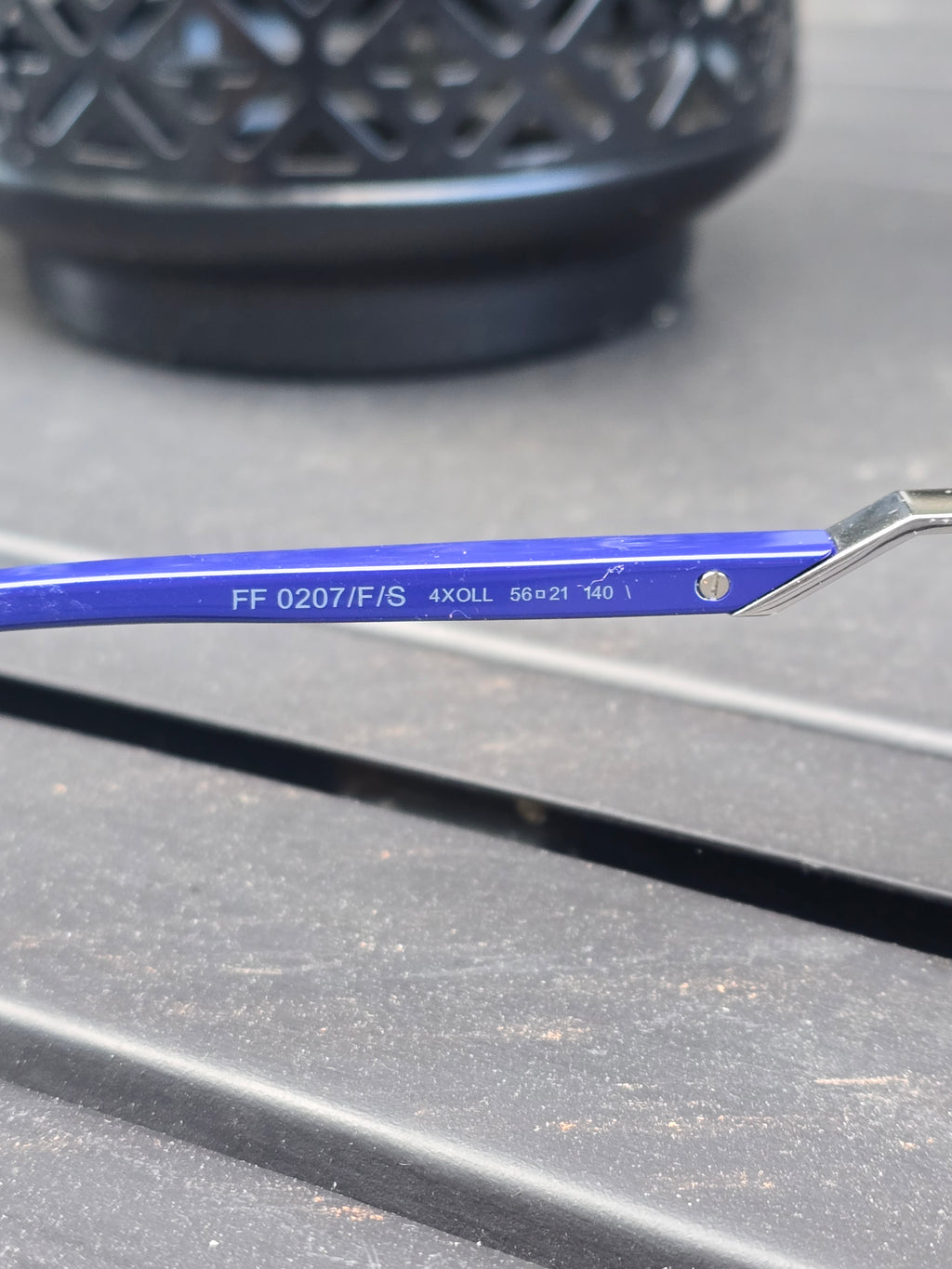 Fendi Purple & Cobalt Blue Round Sunglasses