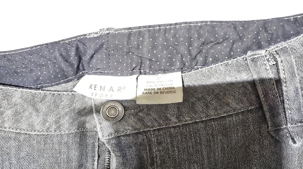 Kenar Sport Gray Washed Wide-Leg Denim Jeans - Size 27